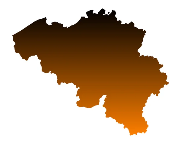 Mapa online de Bélgica — Vector de stock
