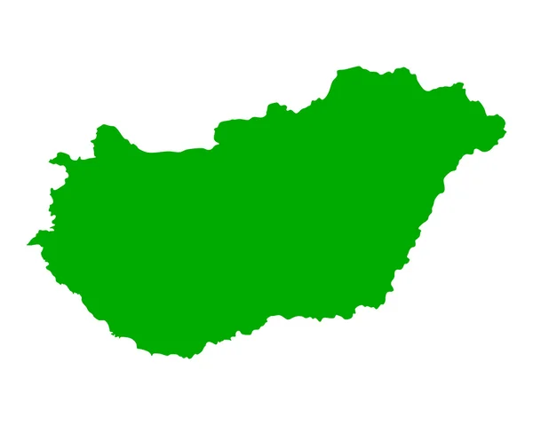匈牙利地图 — 图库矢量图片