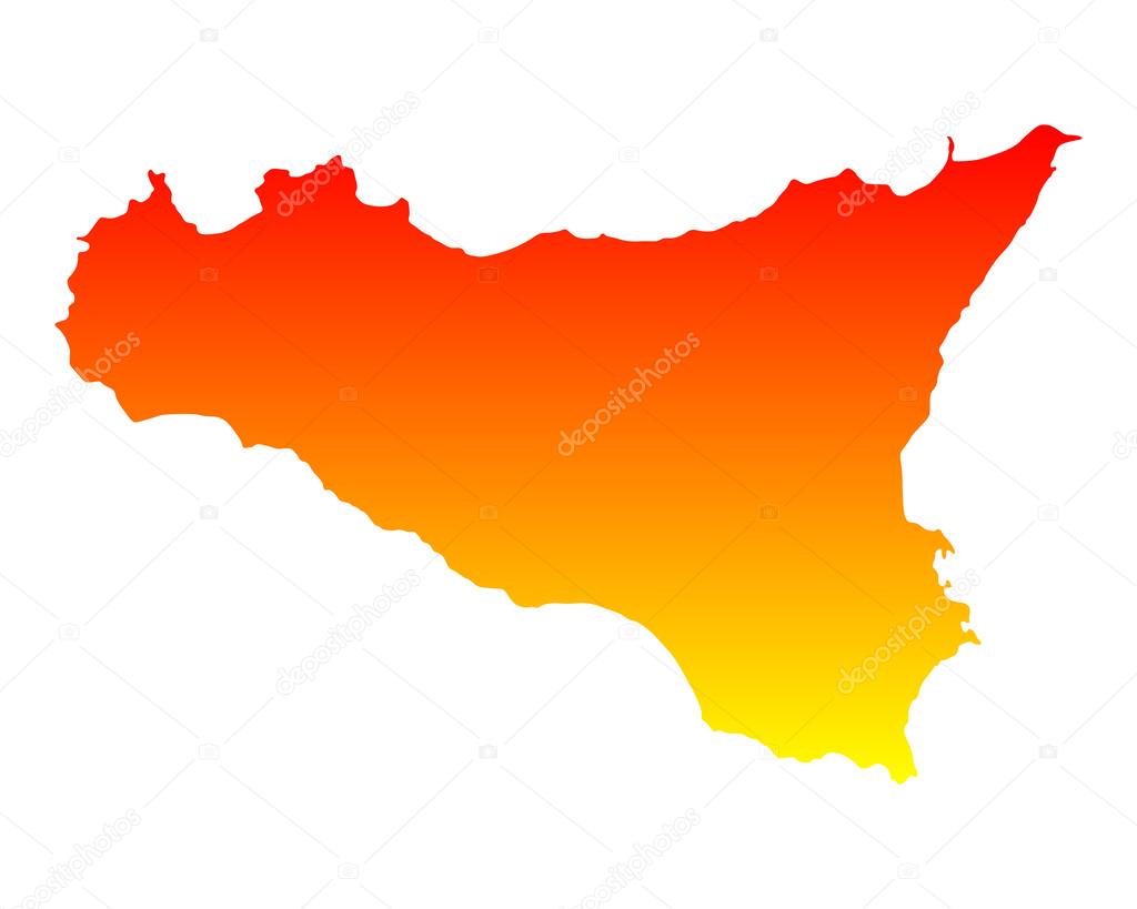 Map of Sicily