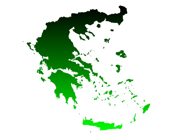 Peta Yunani. - Stok Vektor