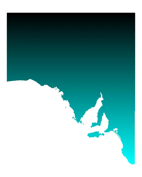 Χάρτης της Νότιας Αυστραλίας — Διανυσματικό Αρχείο
