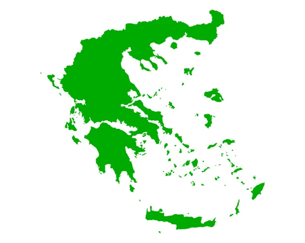 Carte de la Grèce — Image vectorielle