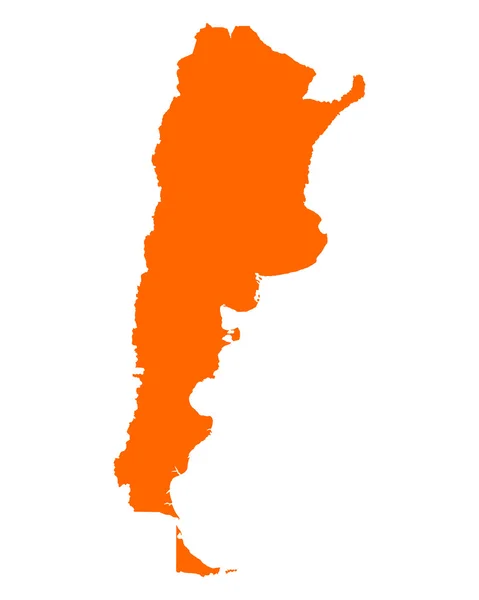 Mapa da Argentina — Vetor de Stock