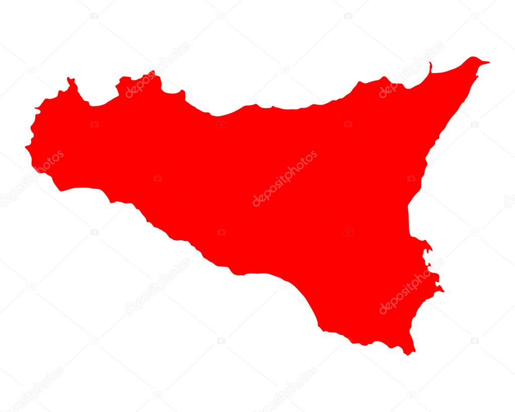 Map of Sicily