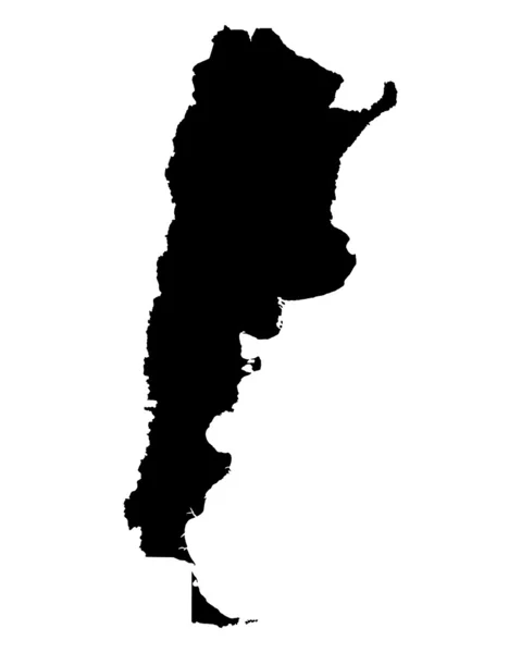 Argentína Térkép — Stock Vector