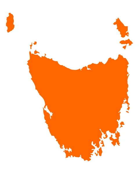 Map of Tasmania — Stock Vector