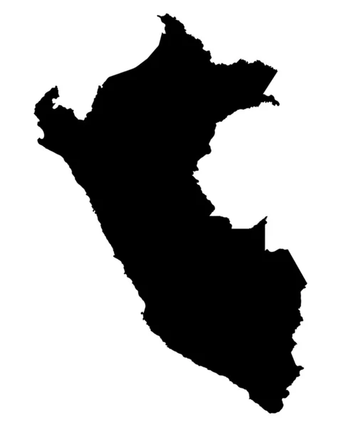 Карта Перу — стоковый вектор