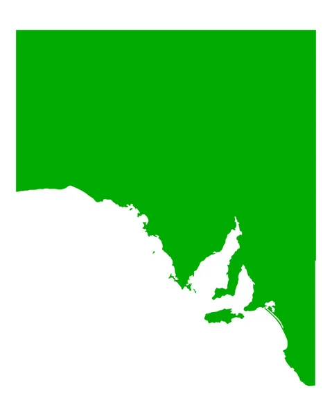 Mapa Jižní Austrálie — Stockový vektor