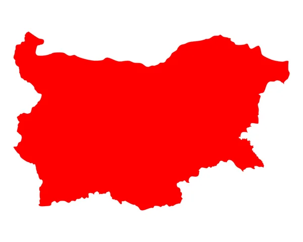 Peta Bulgaria - Stok Vektor