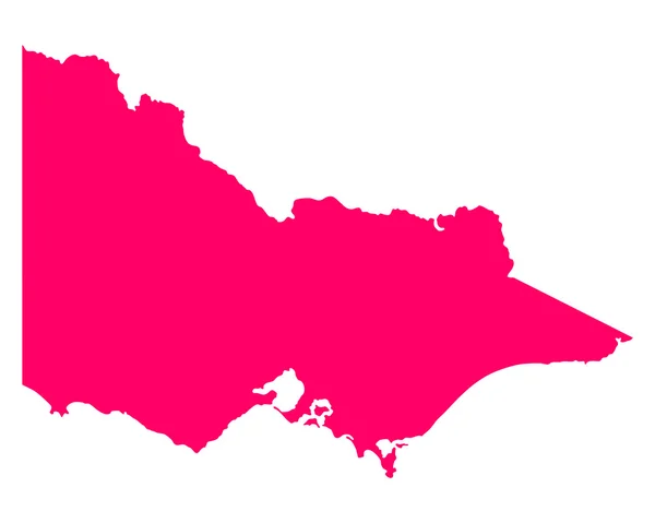 La mappa di Victoria — Vettoriale Stock