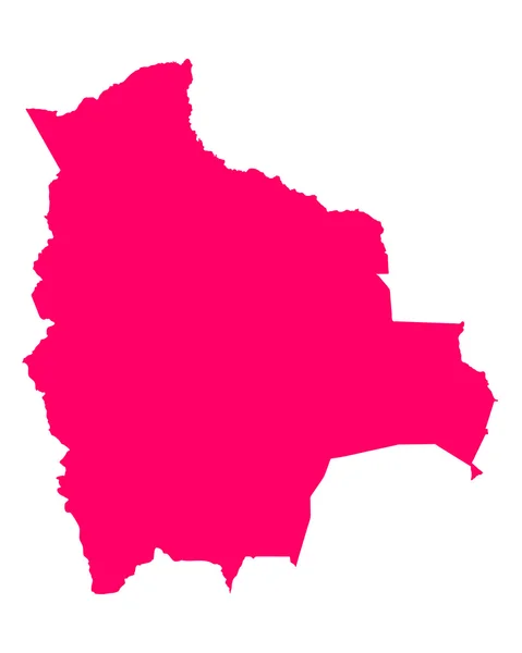 La carte de La Bolivie — Image vectorielle