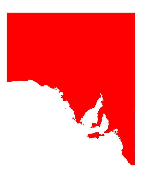 Carte de Australie-Méridionale — Image vectorielle