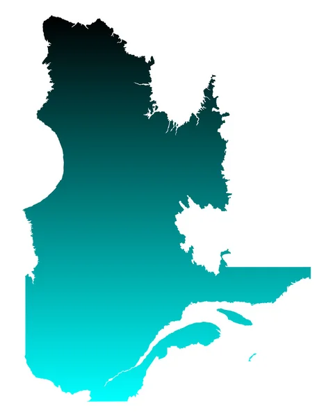 Karte von Quebec — Stockvektor
