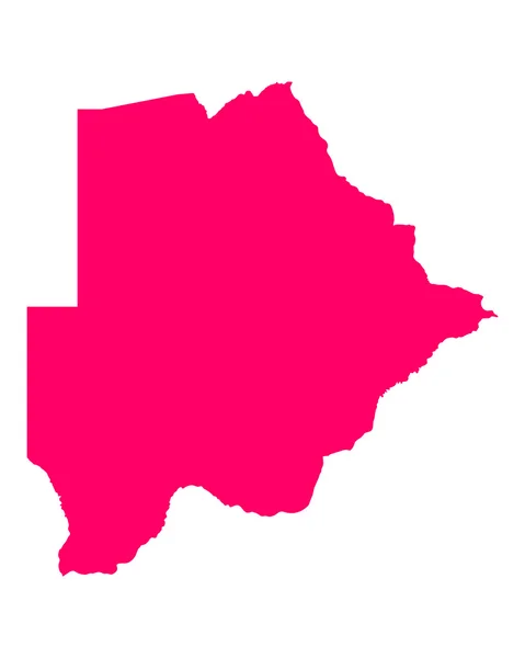 博茨瓦纳的地图 — 图库矢量图片