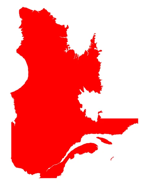Mapa online de Quebec — Archivo Imágenes Vectoriales