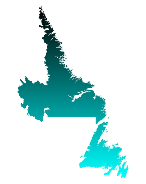 Carte de Terre-Neuve-et-Labrador — Image vectorielle