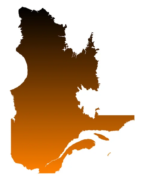 Mapa online de Quebec — Archivo Imágenes Vectoriales
