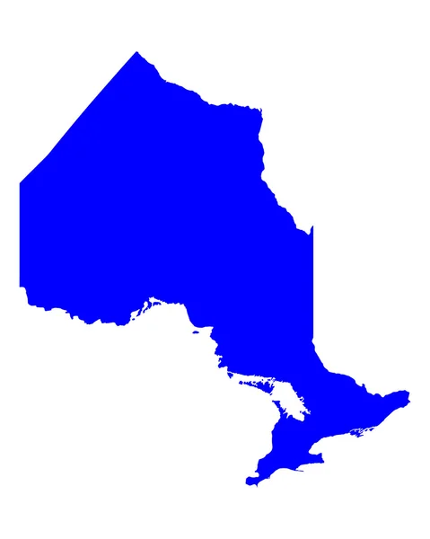 Kaart van Ontario — Stockvector