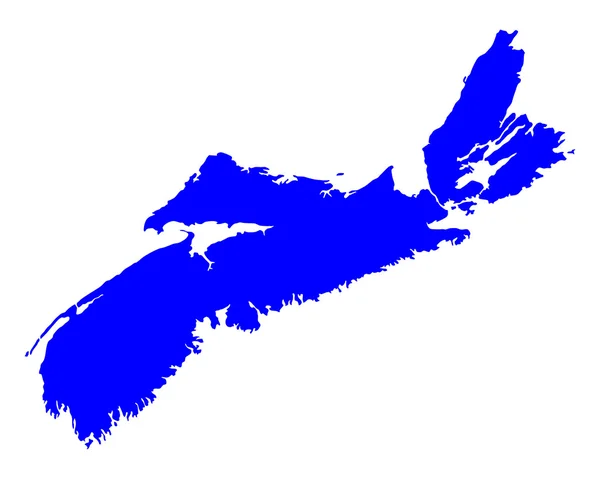 Map of Nova Scotia — Stock Vector
