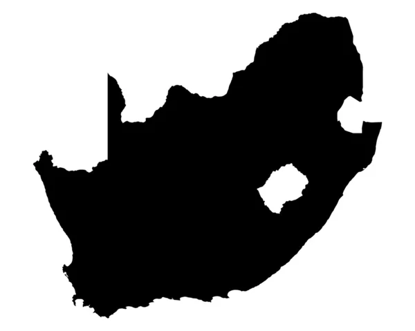 Dél-Afrika térképe — Stock Vector