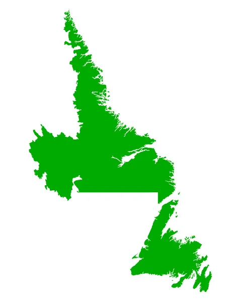 Kaart van Newfoundland en Labrador — Stockvector