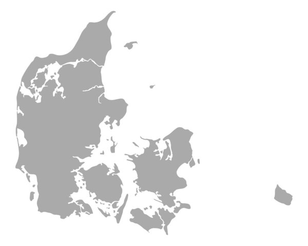 Map of Denmark