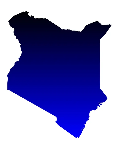 Kaart van Kenia — Stockvector
