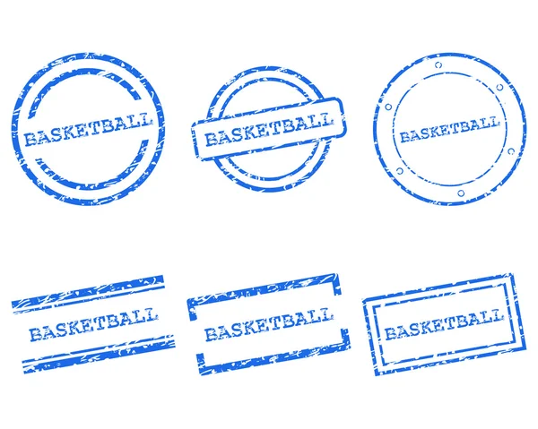 Basket frimärken — Stock vektor