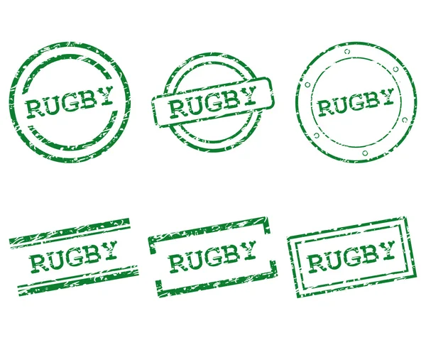 Rugby frimärken — Stock vektor
