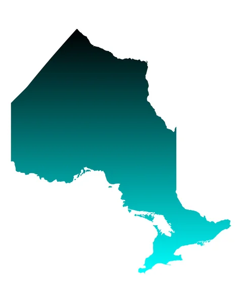 Kaart van Ontario — Stockvector