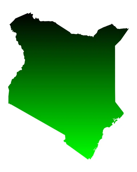 O mapa de Quênia —  Vetores de Stock