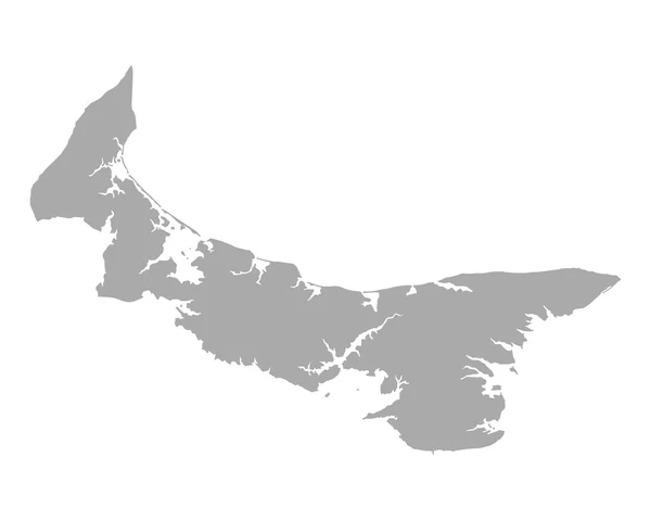 Mappa dell'isola di Prince Edward — Vettoriale Stock