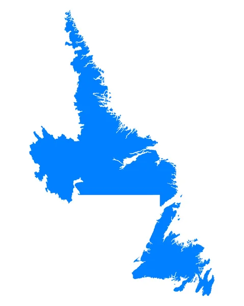 뉴펀들랜드 래브라도 지도 — 스톡 벡터