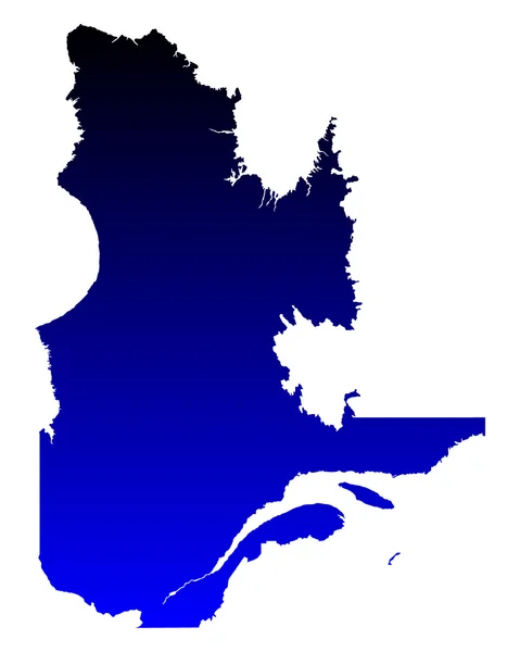 Карта Квебека — стоковый вектор
