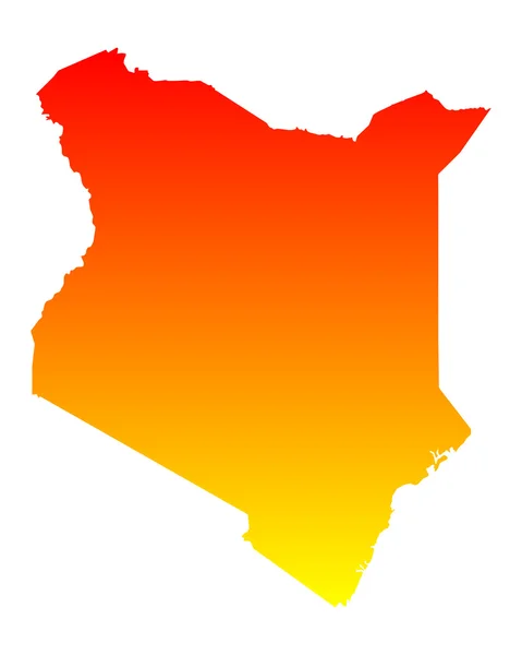 Kenya Haritası — Stok Vektör