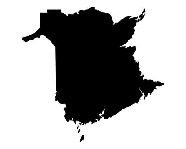 Carte du Nouveau-Brunswick — Image vectorielle