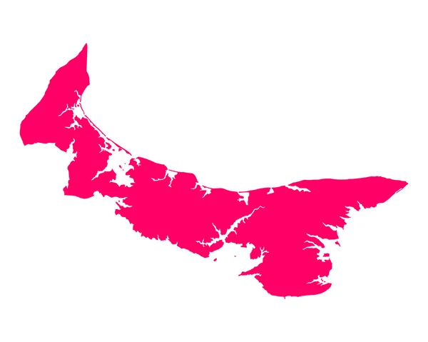 Mapa ostrova Prince Edward — Stockový vektor