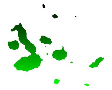 Galapagos Adalarının Haritası