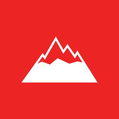 Dağlar ve arkaplan vektör çizimi olarak