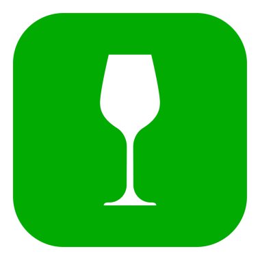 Şarap kadehi ve uygulama simgesi vektör illüstrasyonu olarak