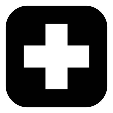 Vektör illüstrasyonu olarak ilk yardım ve uygulama simgesi