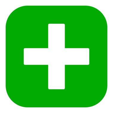 Artı ve uygulama simgesi vektör illüstrasyonu olarak