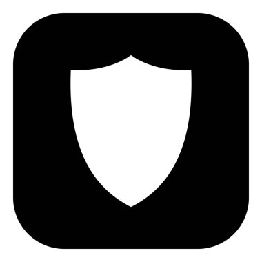 Vektör illüstrasyonu olarak kalkan ve uygulama simgesi