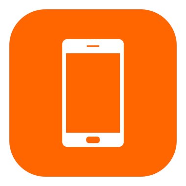 Vektör illüstrasyonu olarak akıllı telefon ve uygulama simgesi