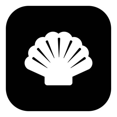 Vektör illüstrasyonu olarak kabuk ve uygulama simgesi