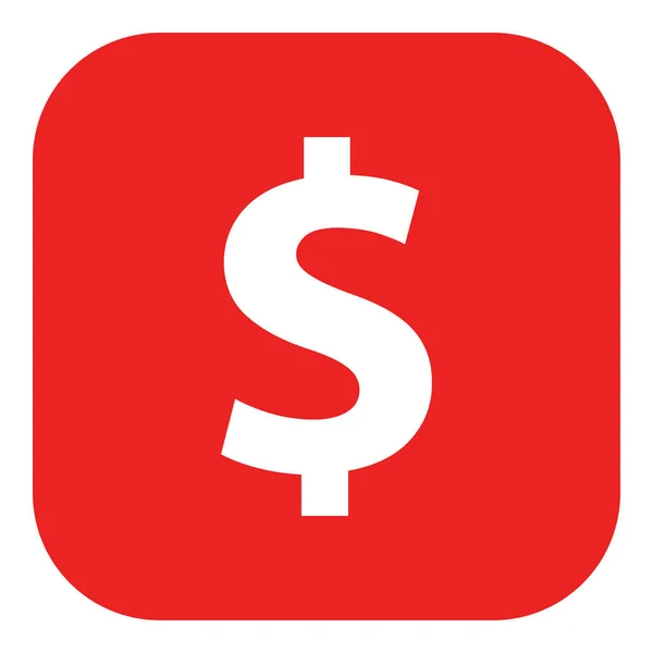 Dólar Aplicación Icono Como Ilustración Vectorial — Vector de stock