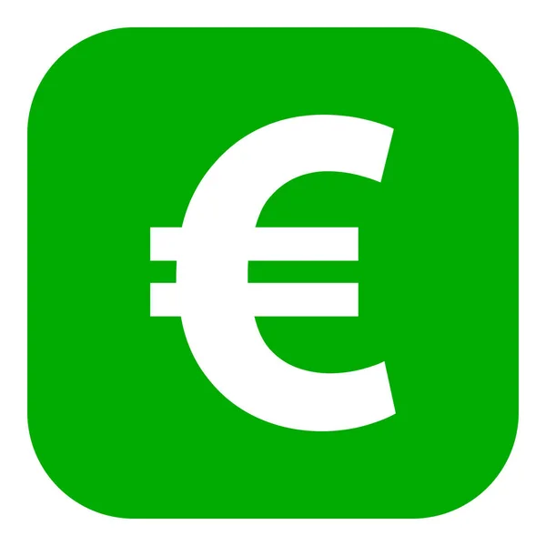 Euro App Ikon Vektoros Illusztrációként — Stock Vector