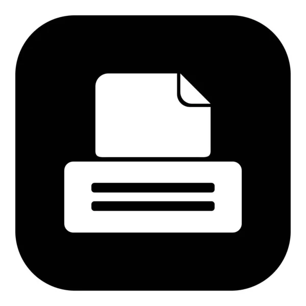 Icona Stampante App Come Illustrazione Vettoriale — Vettoriale Stock