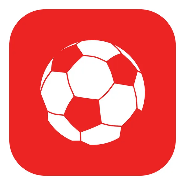 Pallone Calcio Icona App Come Illustrazione Vettoriale — Vettoriale Stock