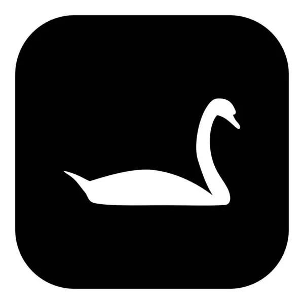 Cisne Aplicación Icono Como Ilustración Vectorial — Vector de stock